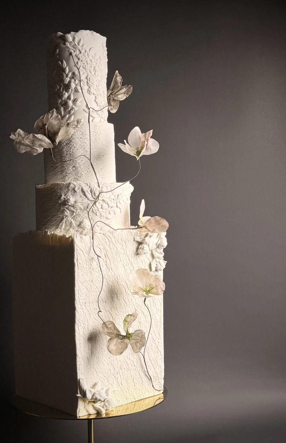 Sculptural cake artwork — Botanical Relief