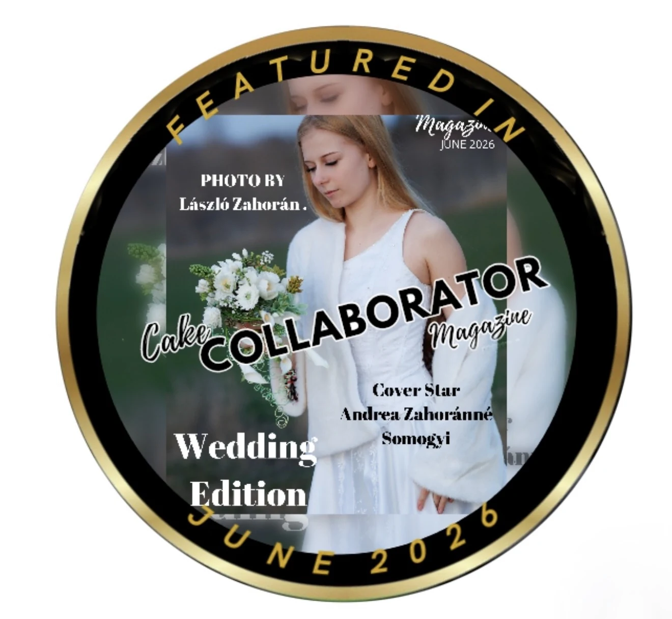 Cake Collaborator Magazine featured in June 2026 badge