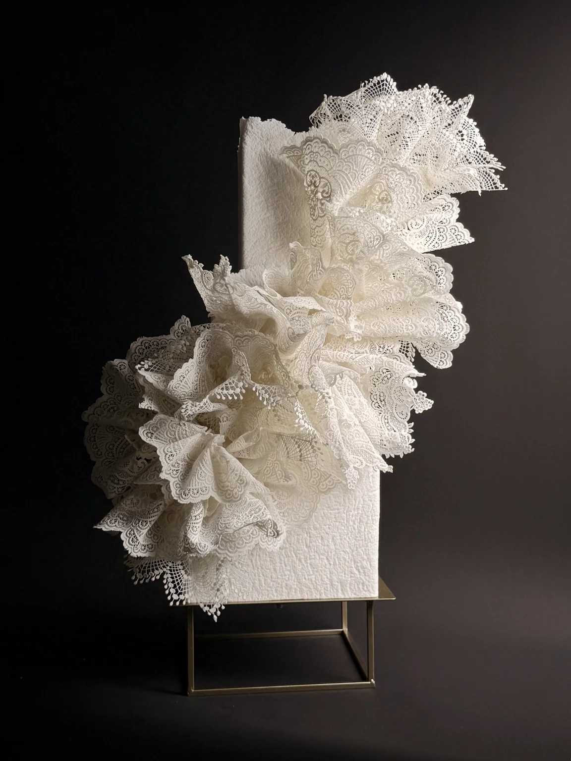 Sculptural cake artwork — Lace Architecture