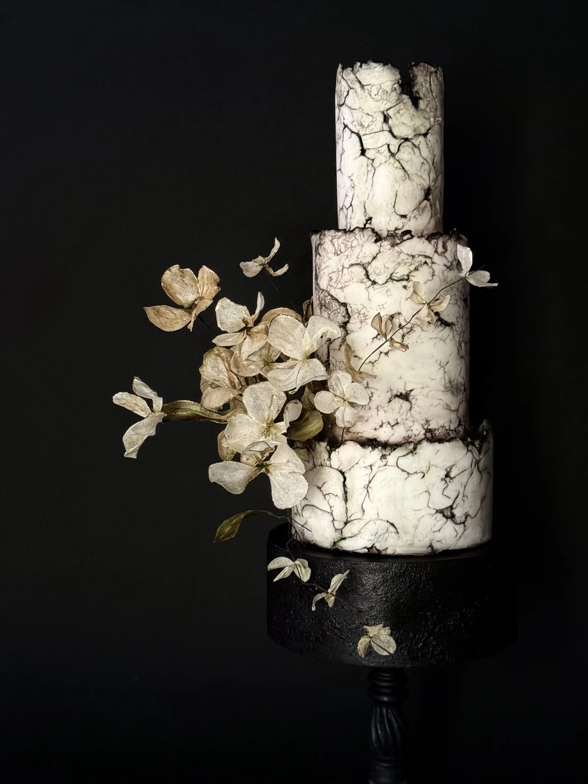 Sculptural cake artwork — Stone & Bloom
